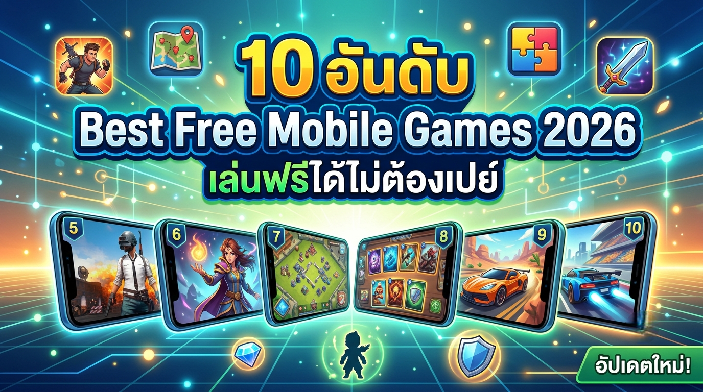 10 อันดับ Best Free Mobile Games 2026 เล่นฟรีได้ไม่ต้องเปย์